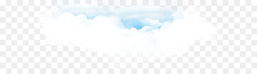 900x260 Sky Blue Cloud Watercolor Painting - Blue Sky Watercolor