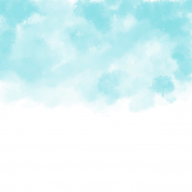 626x626 Hand Painted Watercolor Sky And Clouds, Abstract Watercolor - Blue Sky Watercolor