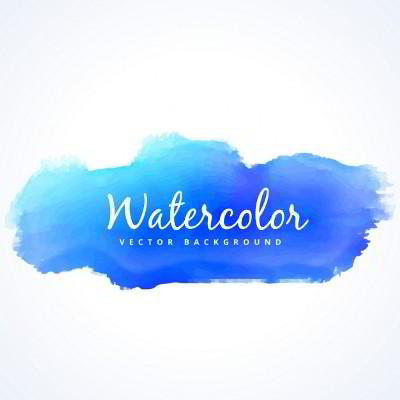 400x400 Watercolor Freebies For Graphic Designers Ai, Jpg, Png - Blue Watercolor