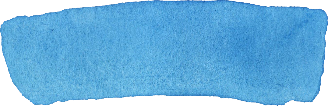1077x350 Transparent Watercolor - Blue Watercolor