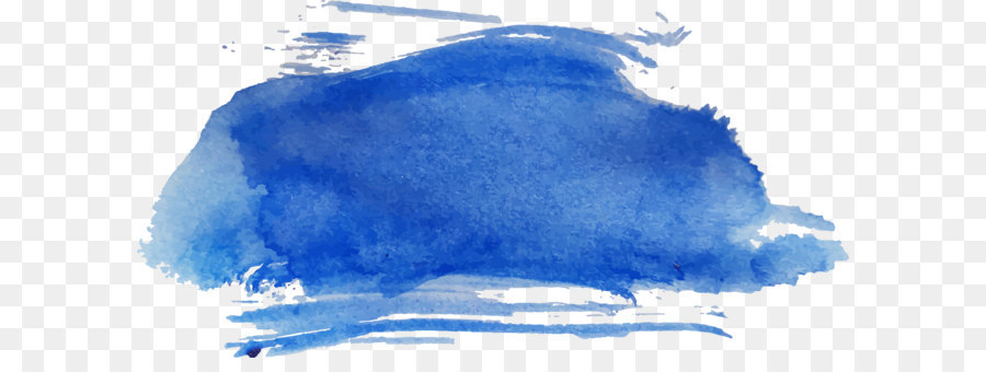 900x340 Watercolor Painting Sketch - Blue Watercolor