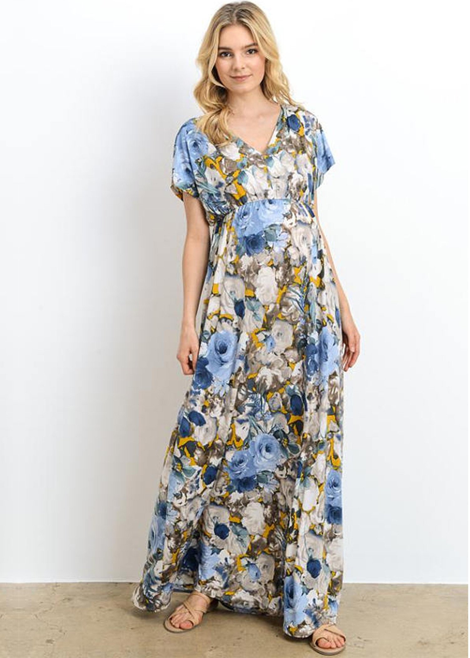 Blue Watercolor Dress at PaintingValley.com | Explore collection of ...