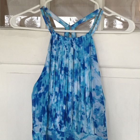 580x580 Sold Nwt Calvin Klein Watercolor Maxi Dress 10 Boutique - Blue Watercolor Dress