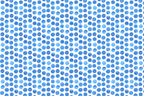 470x313 Dark Blue Watercolor Dots Fabric - Blue Watercolor Fabric