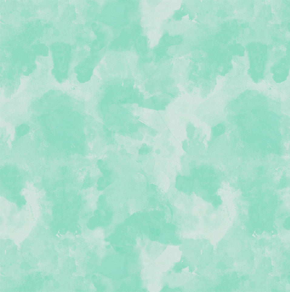 957x963 Mint Watercolor Fabric By The Yard Mint Fabric Carousel Designs - Blue Watercolor Fabric