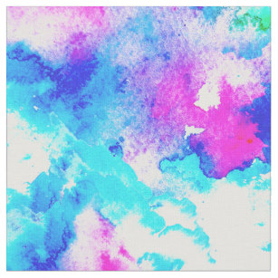 307x307 Blue Watercolor Fabric Zazzle.co.uk - Blue Watercolor Fabric
