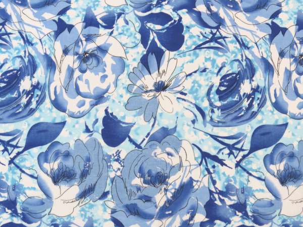 Blue Watercolor Fabric at PaintingValley.com | Explore collection of ...