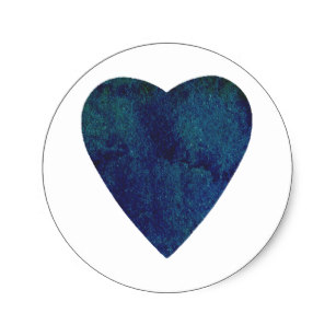 307x307 Watercolor Heart Gifts On Zazzle Nz - Blue Watercolor Heart