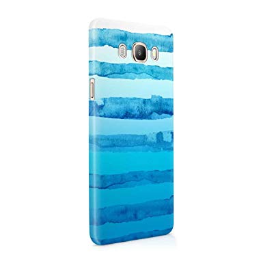 385x385 Sky Blue Watercolor Ombre Lines Hard Thin Plastic Phone Case Cover - Blue Watercolor Ombre