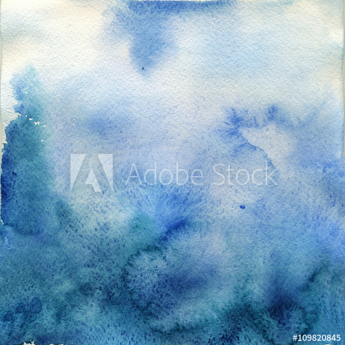 500x500 Delicate Blue Watercolor Ombre - Blue Watercolor Ombre