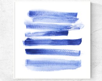 Blue Watercolor Print at PaintingValley.com | Explore collection of ...