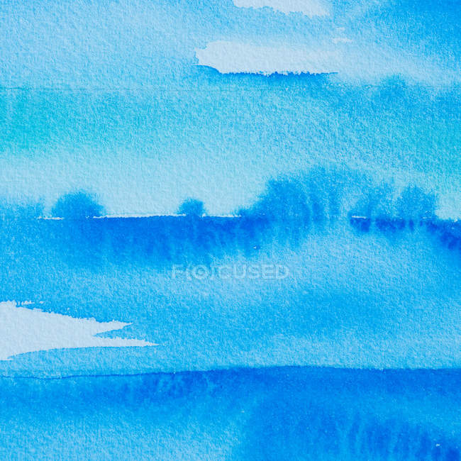 650x650 Blue Watercolor Wallpaper Surface, Copy Space Stock Photo - Blue Watercolor Wallpaper