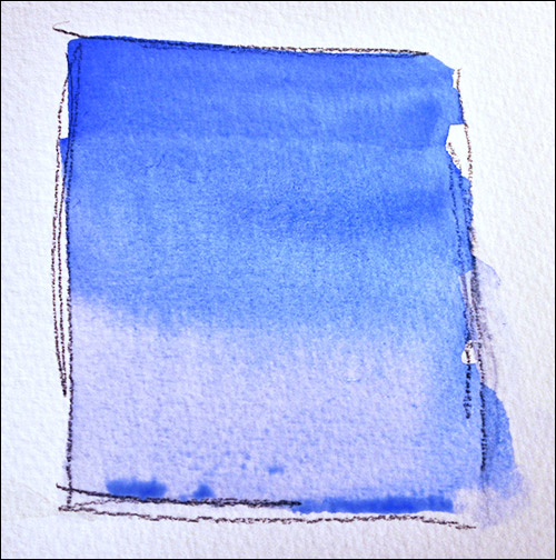 500x504 How To Paint Graded Washes And Variegated Washes In Watercolor - Blue Watercolor Wash