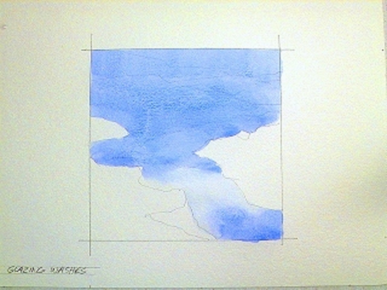 1280x960 Step By Step Watercolor Technique For Glazed Washes - Blue Watercolor Wash