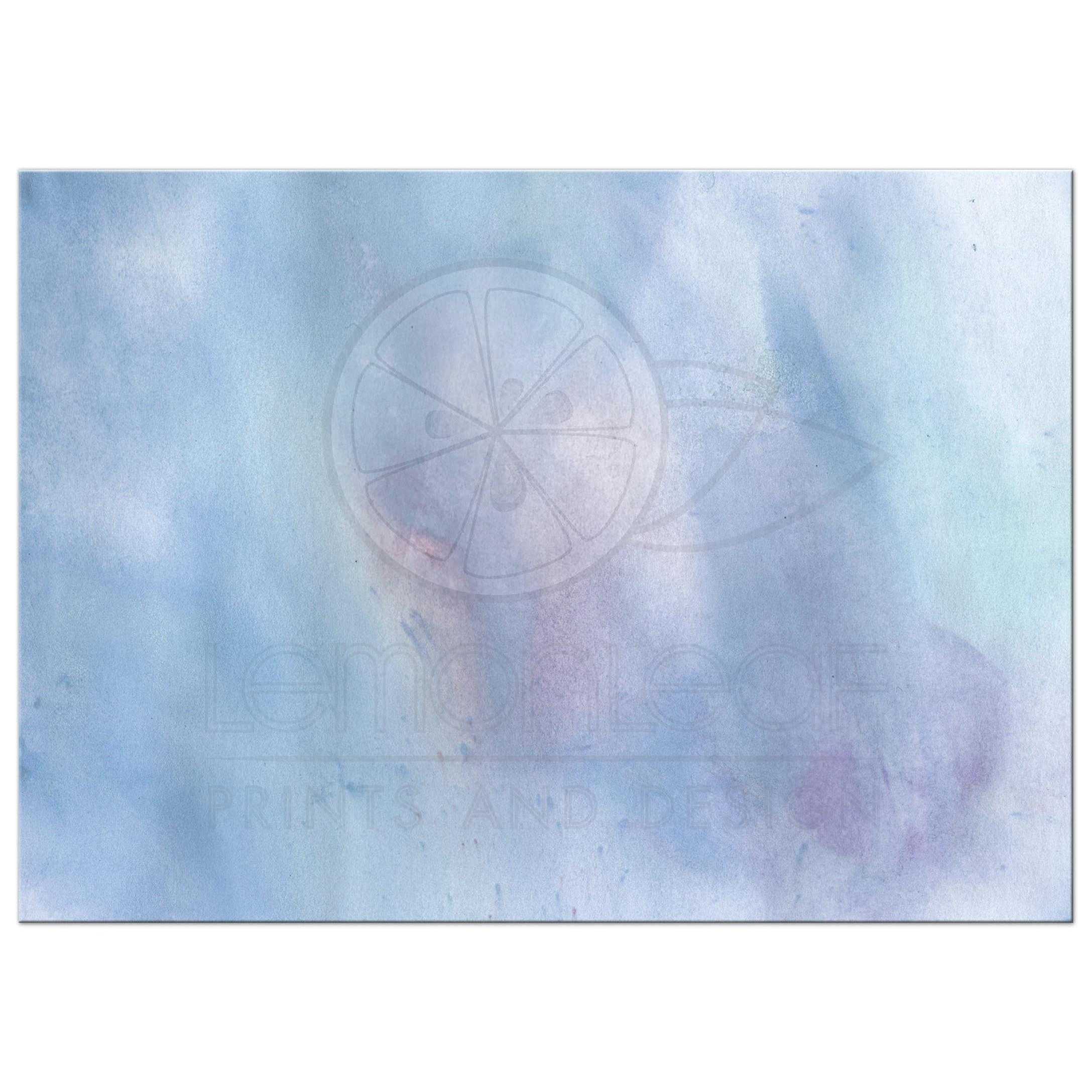 2175x2175 Wedding Invitation - Blue Watercolor Wash