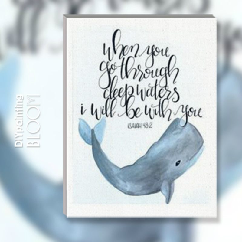 Blue Whale Watercolor