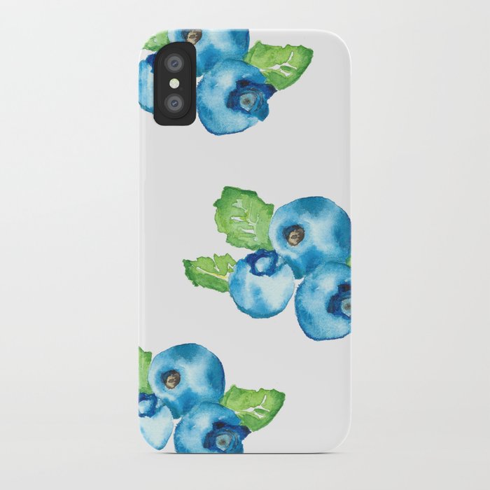 700x700 Watercolour Blueberry Iphone Case By Jenschier Society6 - Blueberry Watercolor