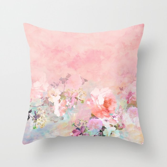 700x700 Modern Blush Watercolor Ombre Floral Watercolor Pattern Throw - Blush Watercolor