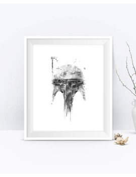 270x352 Shoptagr Boba Fett, Art Print, Watercolor, Wall Art, Star Wars - Boba Fett Watercolor