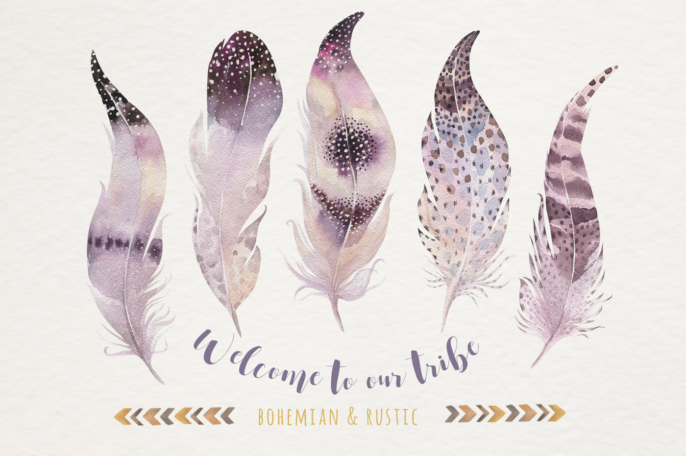 1400x931 Watercolor Dreamcathers Ii. Bohemian Style By Peace Shop - Bohemian Watercolor