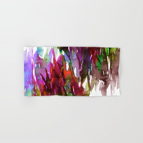 550x550 Fervor 3 Colorful Bold Abstract Autumn Fall Crimson Red Purple - Bold Watercolor Painting