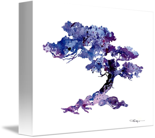 650x579 Bonsai Tree By David Rogers - Bonsai Tree Watercolor