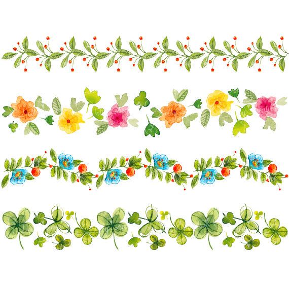 570x570 Painting Clipart Border - Border Watercolor