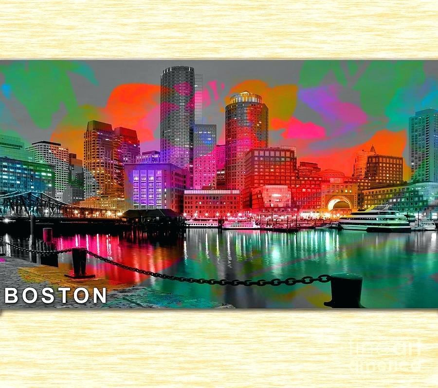 900x796 Boston Skyline Painting In Watercolor Background Image Infinitegames - Boston Skyline Watercolor
