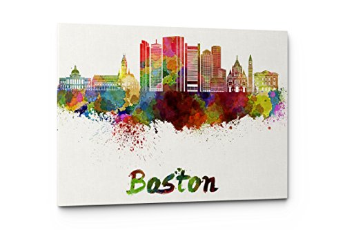 500x333 Compare Price To Boston Skyline Painting Tragerlaw.biz - Boston Skyline Watercolor