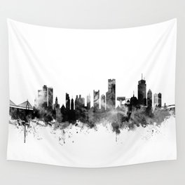 264x264 Skyline Watercolor Wall Tapestries Society6 - Boston Skyline Watercolor