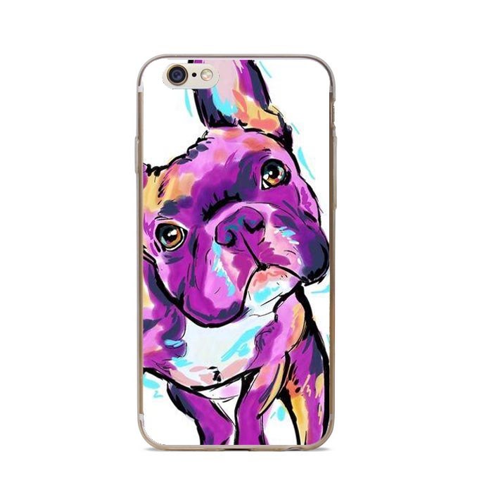 715x706 Boston Terrier Watercolor Hard Cover For Iphone 5 5s Se 6 6s Plus - Boston Terrier Watercolor