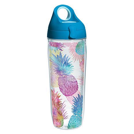 466x466 Tervis Watercolor Pineapple 24 Oz. Water Bottle With Lid - Bottle Watercolor