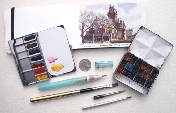 590x379 Gurney Journey Micro Watercolor Kits - Box Watercolor