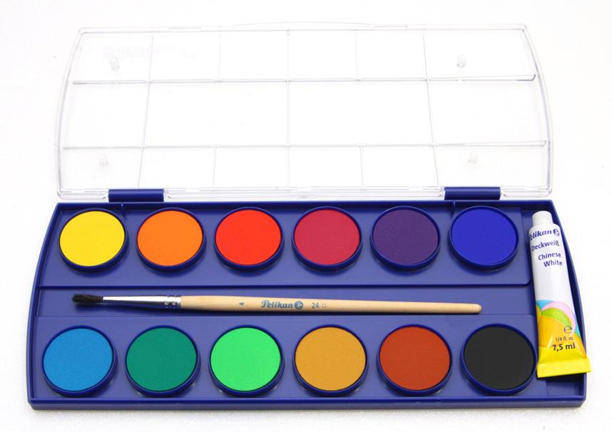 858x606 Pelikan Watercolor 12 Colors Opaque P (End 822018 550 Pm) - Box Watercolor