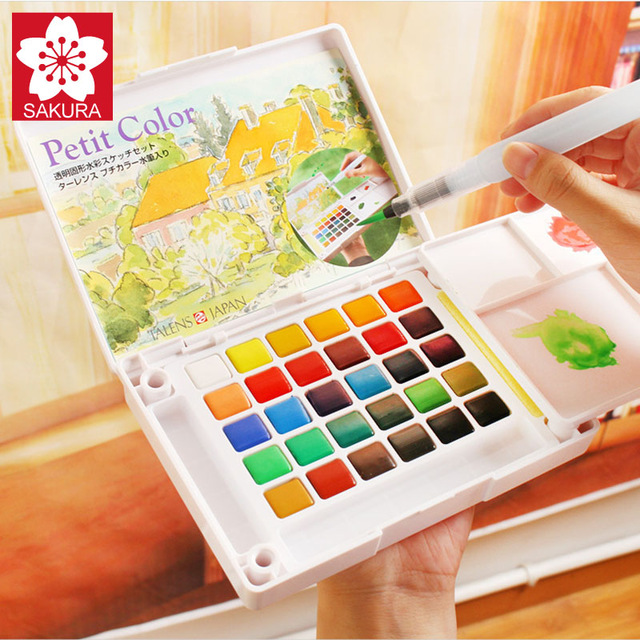640x640 Sakura 36486072color Watercolor Painting Box,portable Solid - Box Watercolor