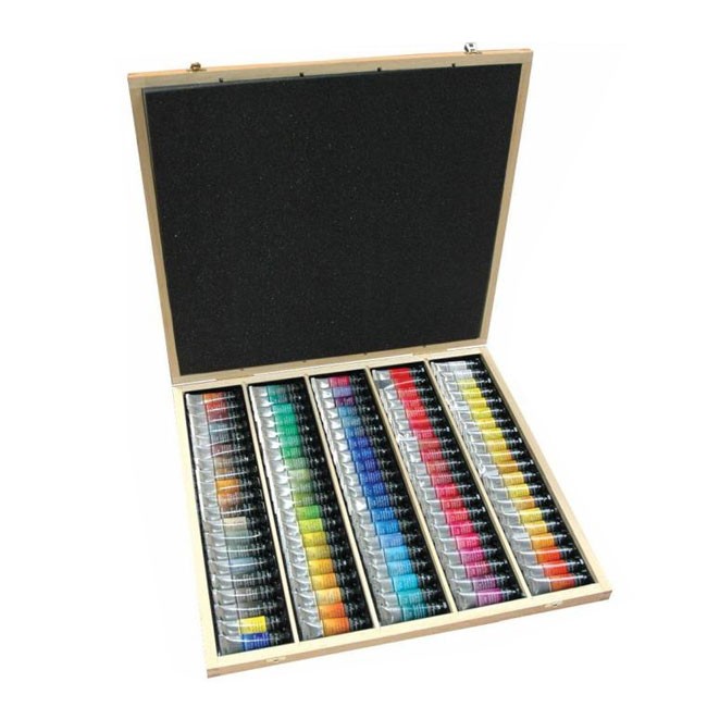 650x650 Sennelier Luxury Wooden Box Set - Box Watercolor