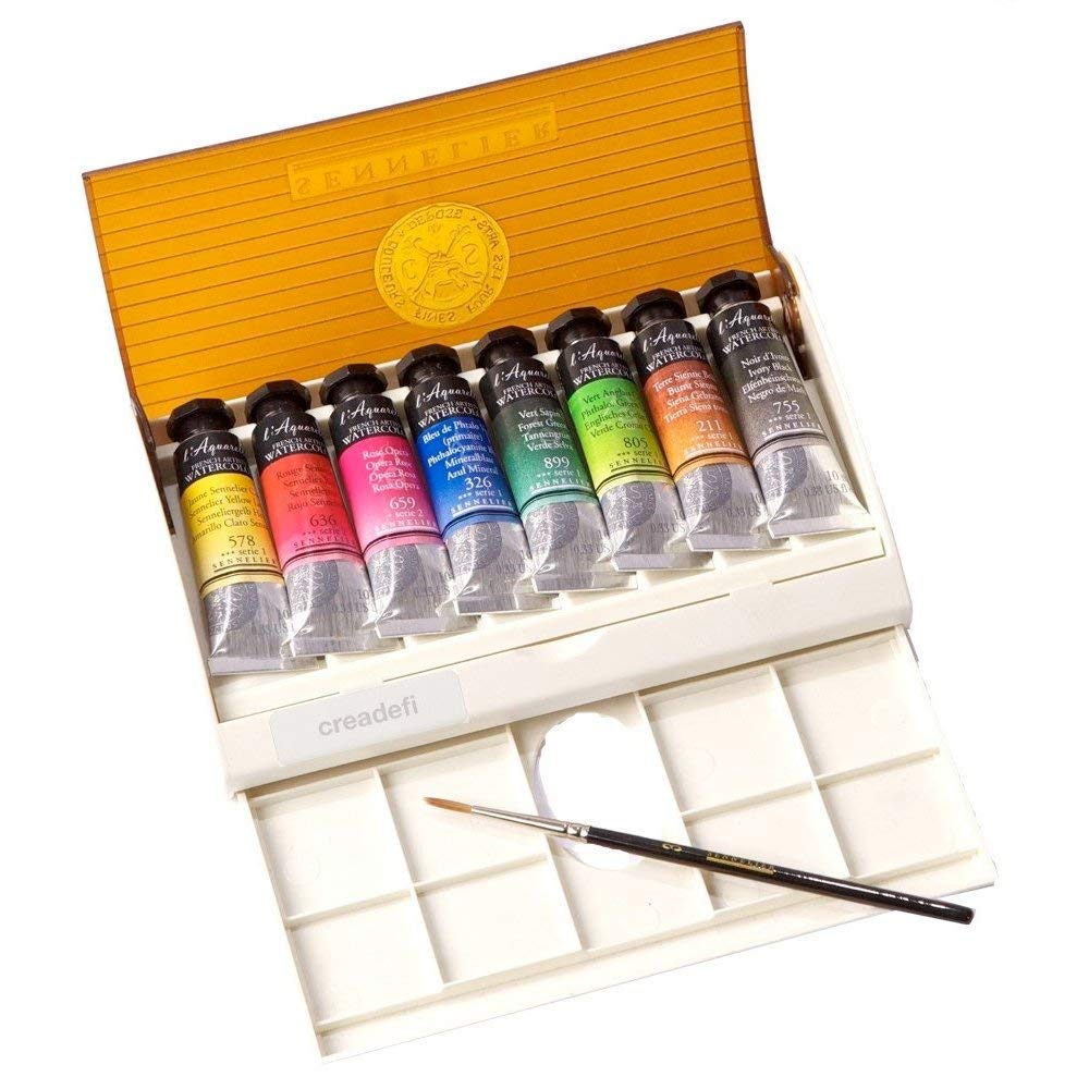 1000x1000 Sennelier Watercolor Travel Box 8 Tube Set - Box Watercolor