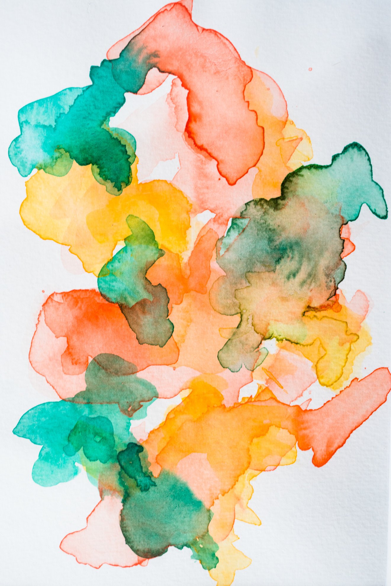 1321x1980 Love On The Brain - Brain Watercolor