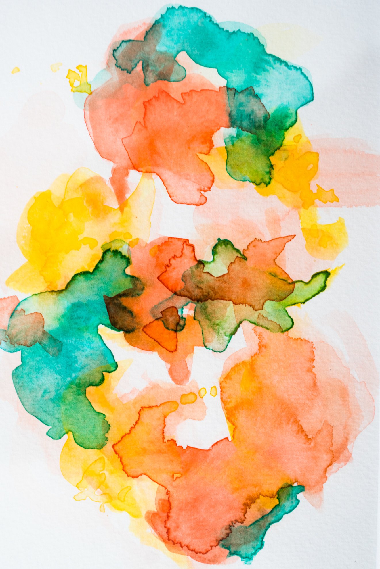 1321x1980 Original Love On The Brain - Brain Watercolor