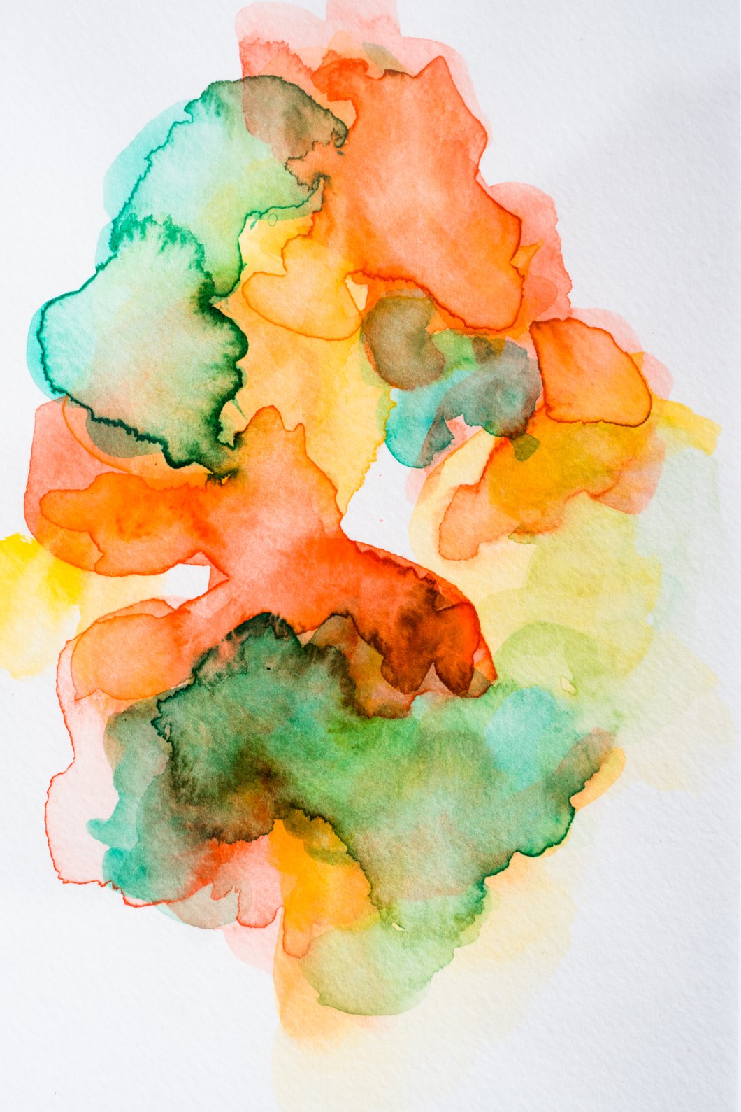 1060x1589 Original Love On The Brain - Brain Watercolor