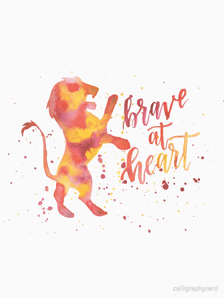 750x1000 House Lion Brave - Brave Watercolor
