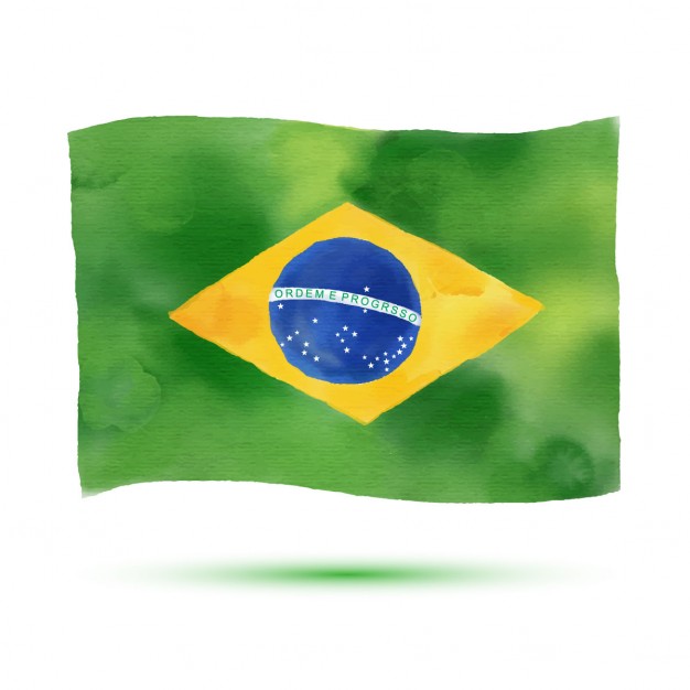 626x626 Brazil Flag, Watercolor Vector Free Download - Brazil Watercolor