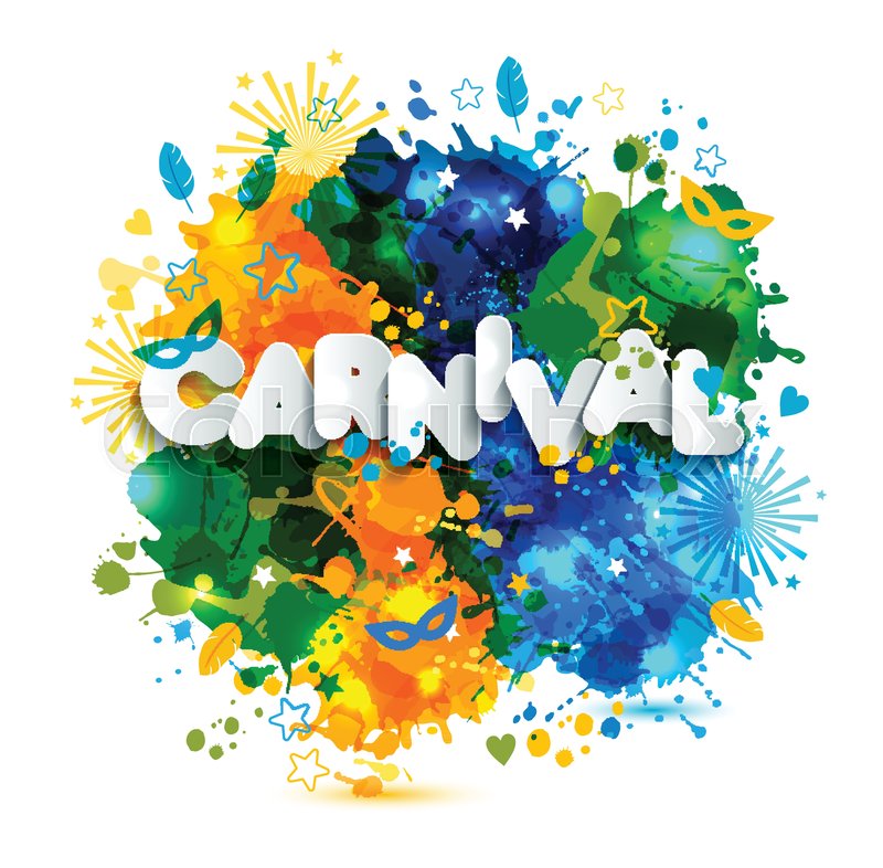 800x786 Illustration Of Carnival From Brazil Vacation On Watercolor Stains - Brazil Watercolor