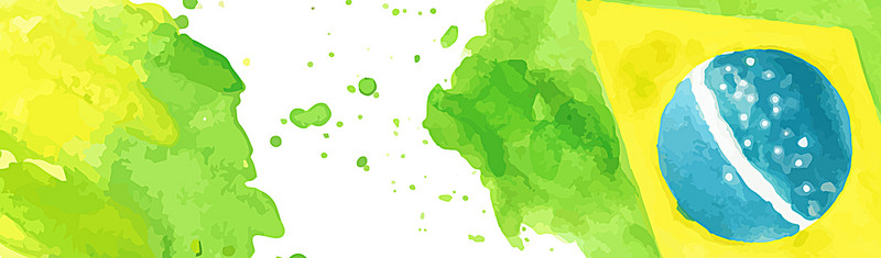 800x235 Brazil 2016 Olympic Games Watercolor Background, Summer Watercolor - Brazil Watercolor