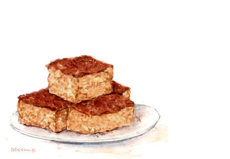 468x324 Corn Bread - Bread Watercolor