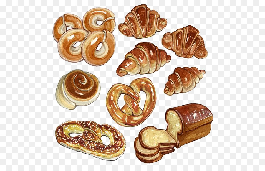 900x580 Illustrator Watercolor Painting Drawing Illustration - Bread Watercolor