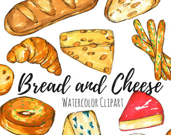 340x270 Bread Clipart Watercolor - Bread Watercolor