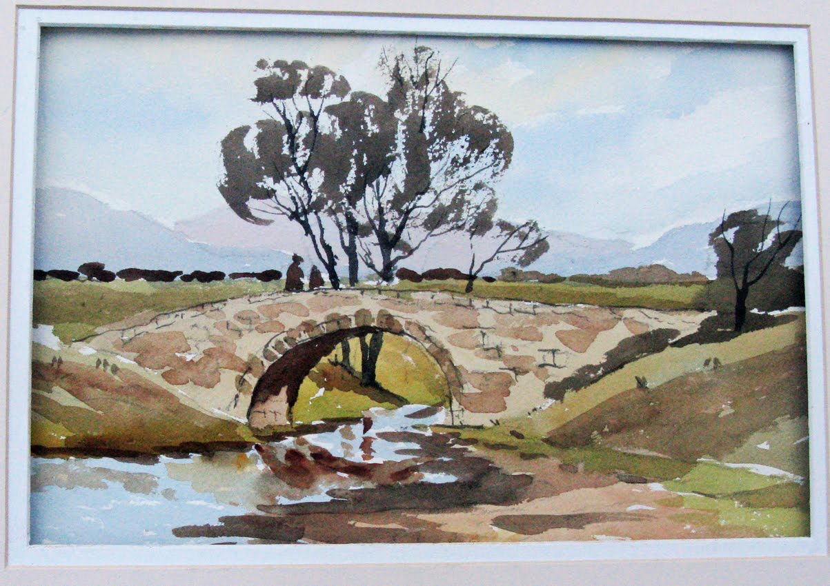 1203x850 Painting A Simple Bridge In Watercolour For Beginners - Bridge Watercolor