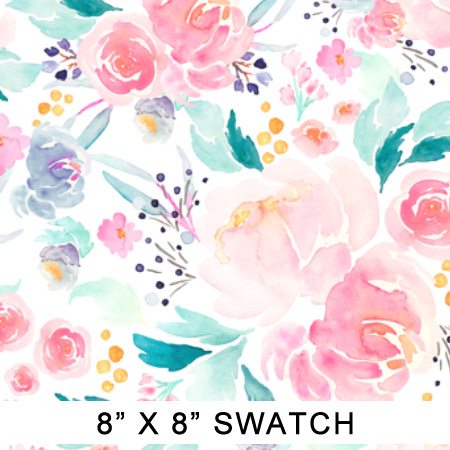 450x450 Bright And Beautiful Watercolor Floral Baby Crib Bedding - Bright Watercolor