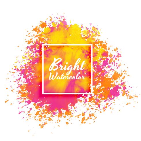 490x490 Bright Pink And Yellow Watercolor Splatter Background - Bright Watercolor